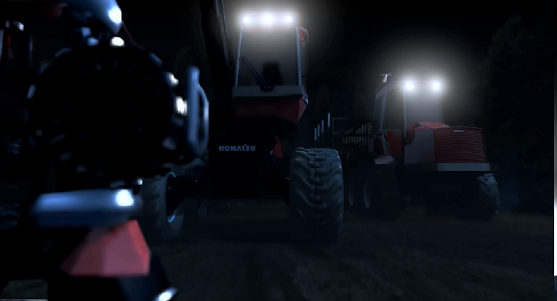 Komatsu Forest - спецтехника с лебёдкой